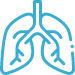 Cartoon icon of lungs